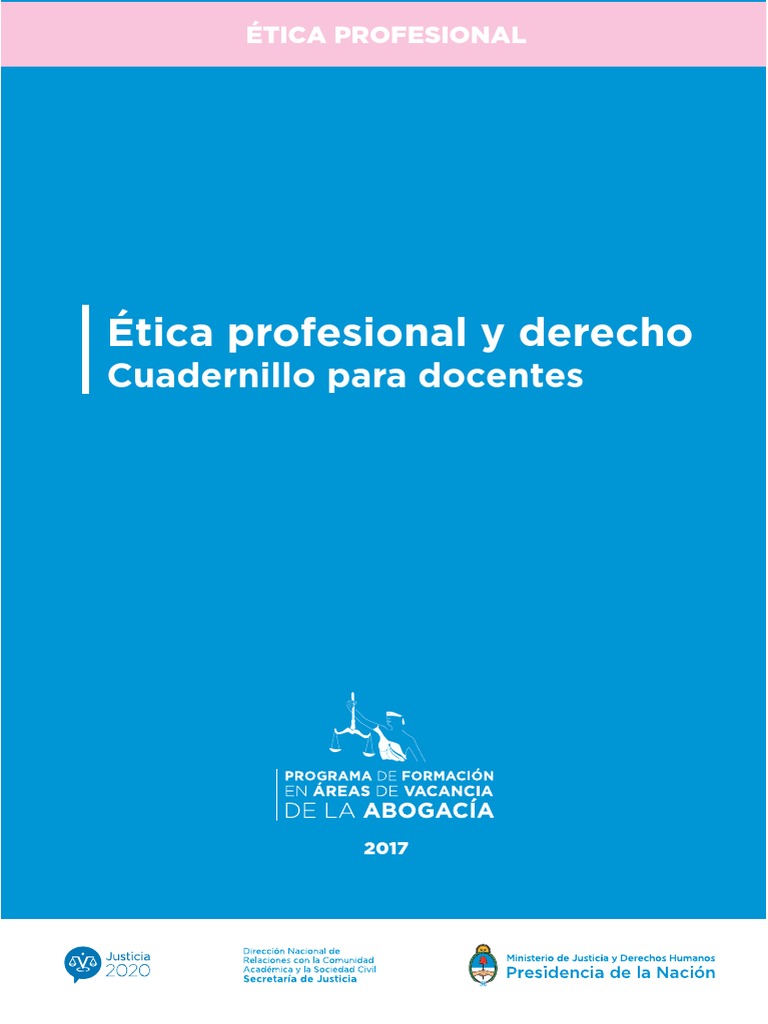 Ética profesional y derecho Cuadernillo para docentes