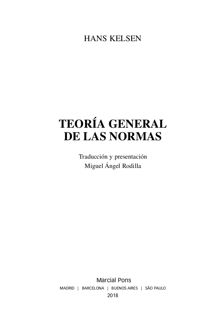 TEORÍA GENERAL DE LAS NORMAS