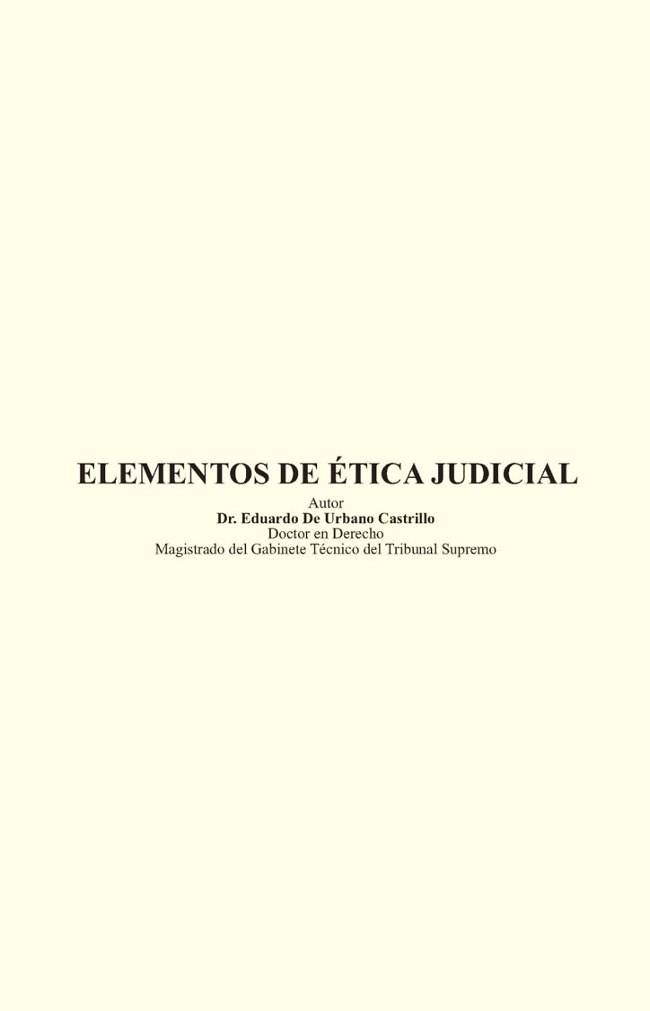 Elementos de Ética Judicial 