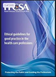 Ethical guidelines for good practice in the health care professions