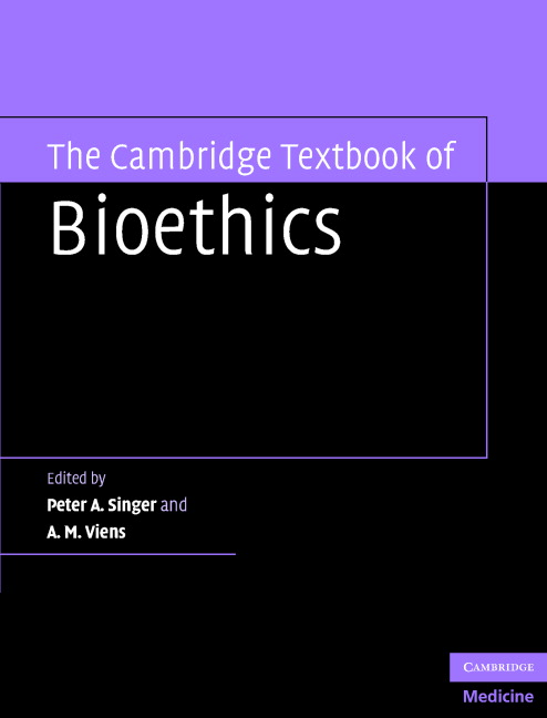 The Cambridge Textbook of Bioethics 